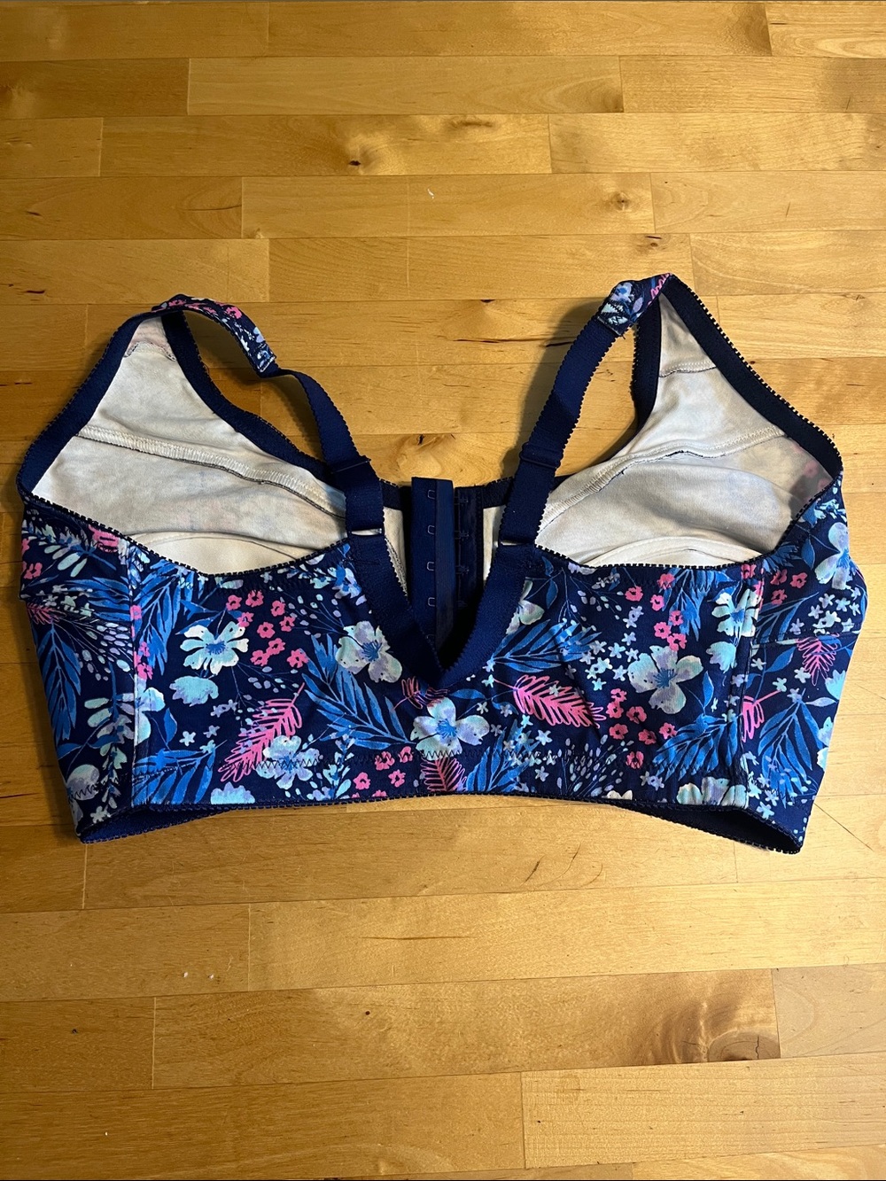 Catherine’s Comfort Choice Floral Front-Close Support Bra NWOT and 100% cotton - Picture 3 of 11